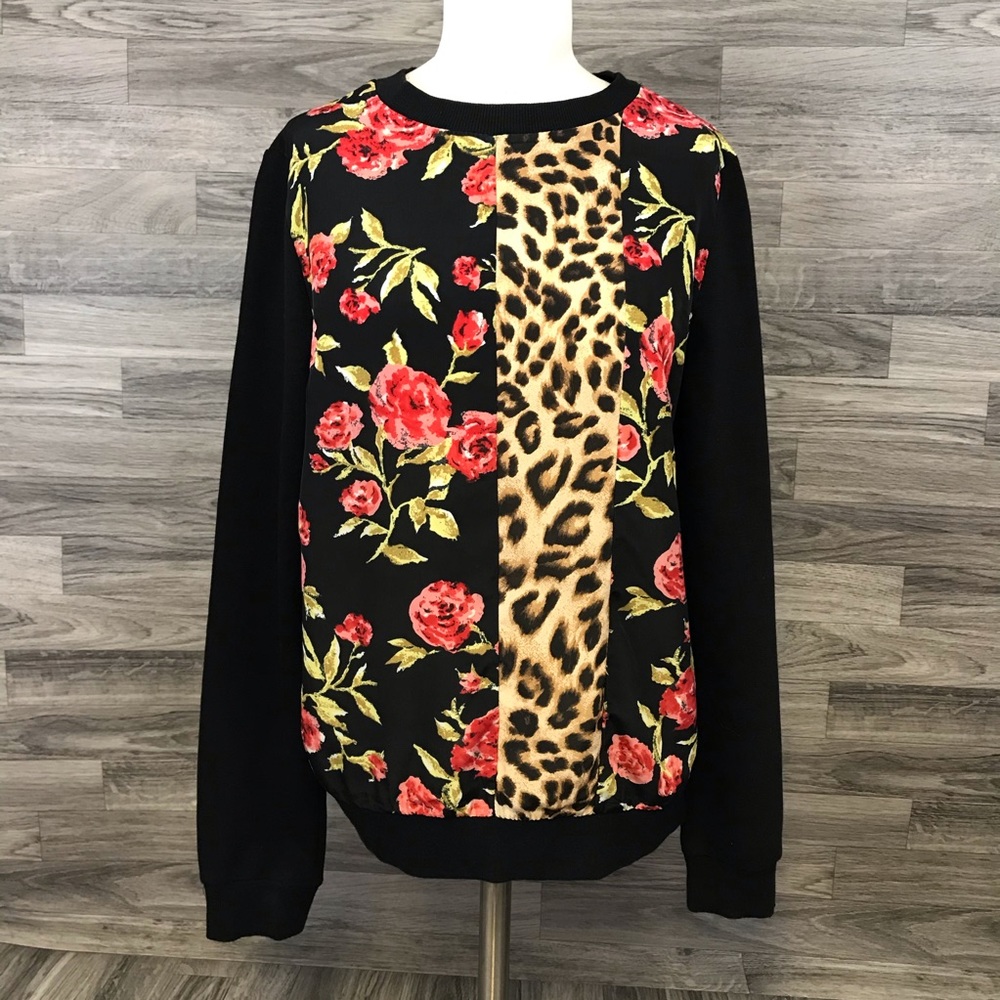 Impulse Black Sweatshirt Top